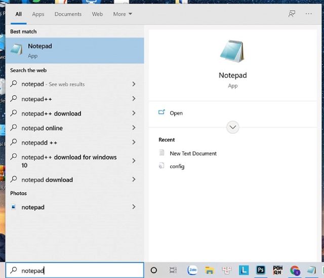 Cách khởi động Notepad trên máy tính