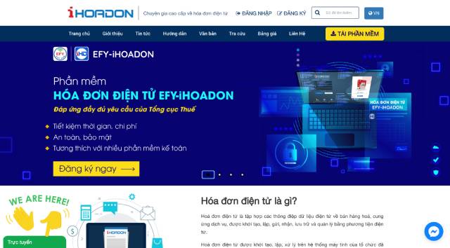 Hóa đơn điện tử iHOADON của EFY Việt Nam