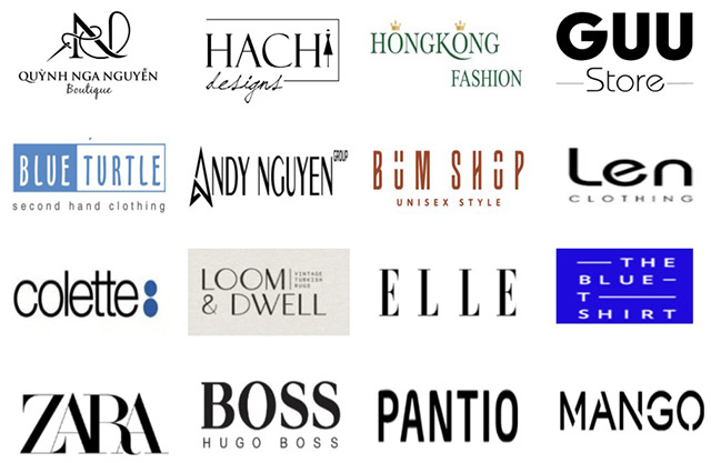 Mẫu logo shop thời trang theo phong cách mạnh mẽ