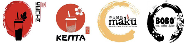 Mẫu logo trà sữa Nhật Bản