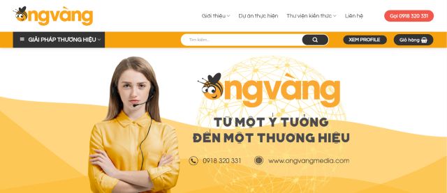 Ong Vàng Media - Dịch vụ thiết kế website Phan Thiết Bình Thuận chuyên nghiệp