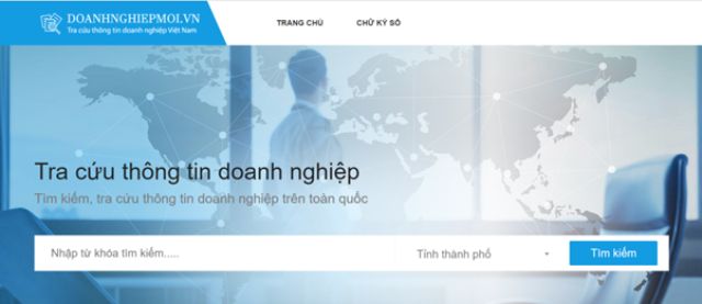 Trang web tra cứu đăng ký kinh doanh doanhnghiepmoi.vn