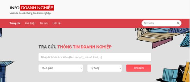 Trang web tra cứu thông tin doanh nghiệp Infodoanhnghiep.com