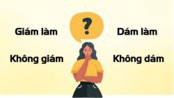 Dám hay giám? Dám làm hay giám làm? Không dám hay không giám?