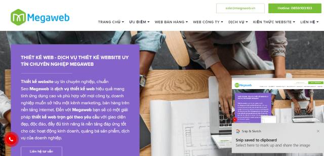 Công ty thiết kế website uy tín Megaweb