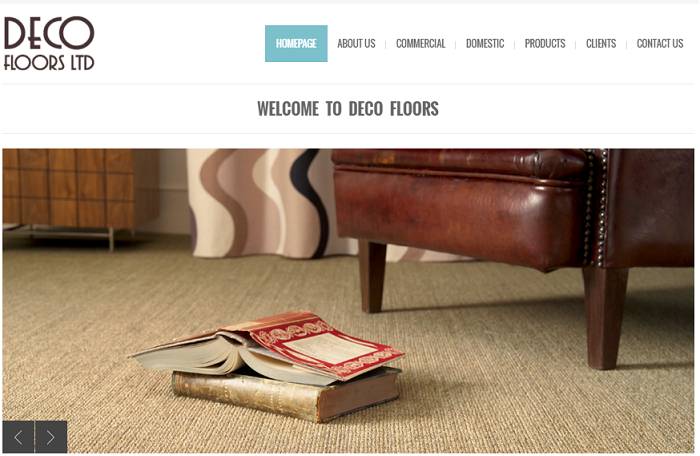 Thiết kế website nội thất của doanh nghiệp Deco