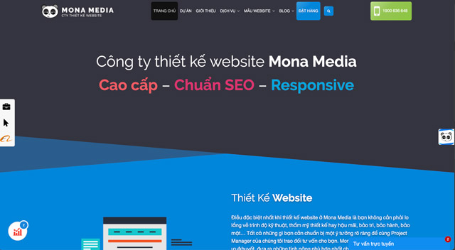 Công ty thiết kế web uy tín tại TPHCM - Mona Media