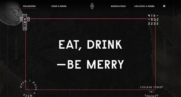Mẫu trang web của nhà hàng Bar Isabel