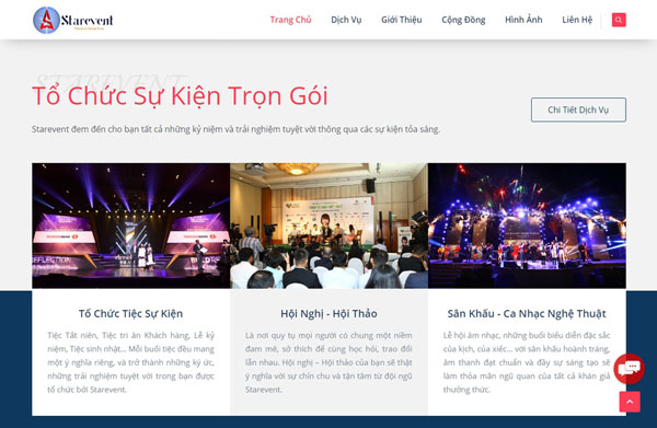 Thiết kế website công ty quảng cáo, truyền thông, sự kiện
