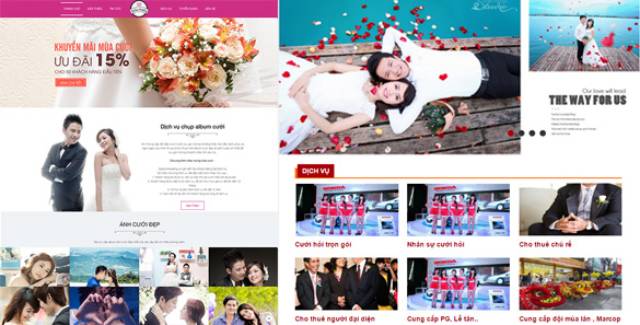 Lưu ý để thiết kế web studio ảnh viện áo cưới chuyên nghiệp