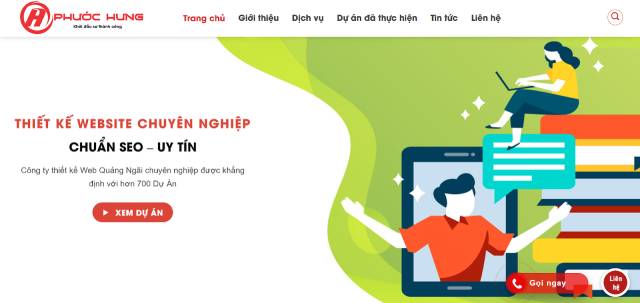 Thiết kế website tại Quảng Ngãi - Phước Hưng Design