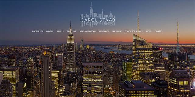 Website Carol Staab mang đậm hơi thở hiện đại và thơ mộng