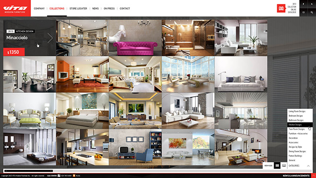 Thiết kế website kiến trúc nội thất cần có sự khác biệt giao diện